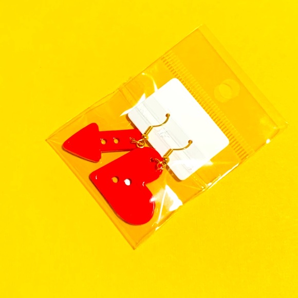 RETRO COLORFUL SHAPES Button Earrings - Picture 9 of 10